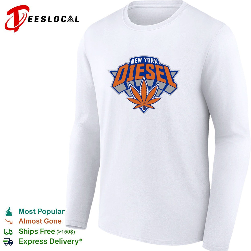 New York Diesel cannabis Knicks weed leaf logo shirt