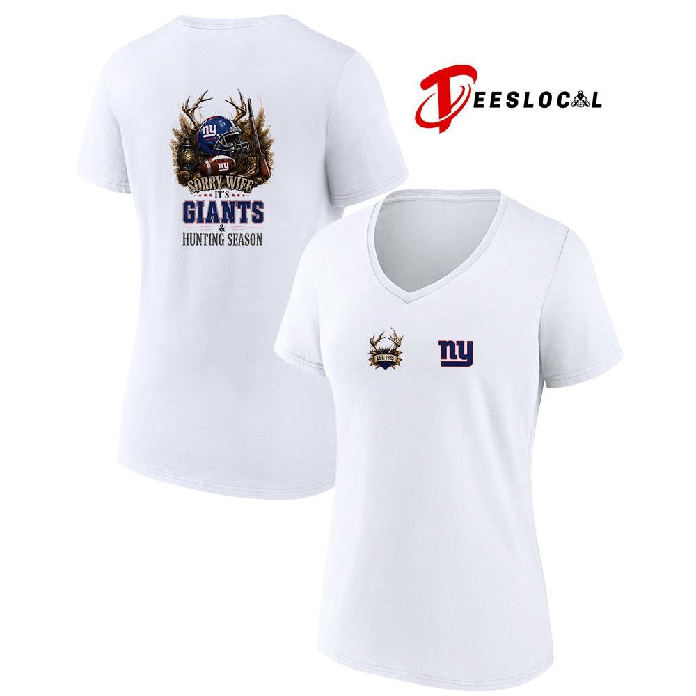 New York Giants sorry wife it’s hunting season deer shirt