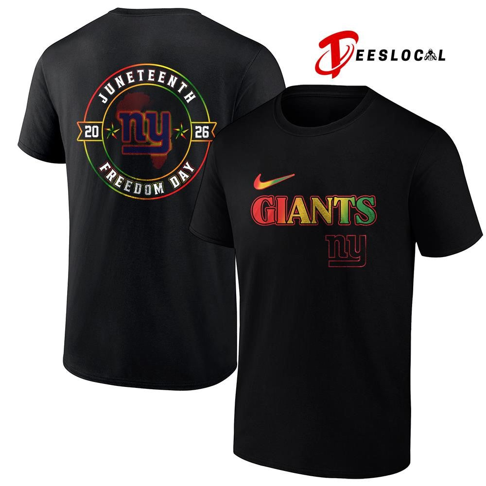 New York Giants x Juneteenth Strong freedom day logo shirt