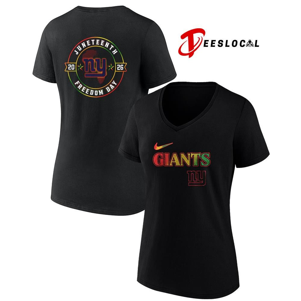 New York Giants x Juneteenth Strong freedom day logo shirt