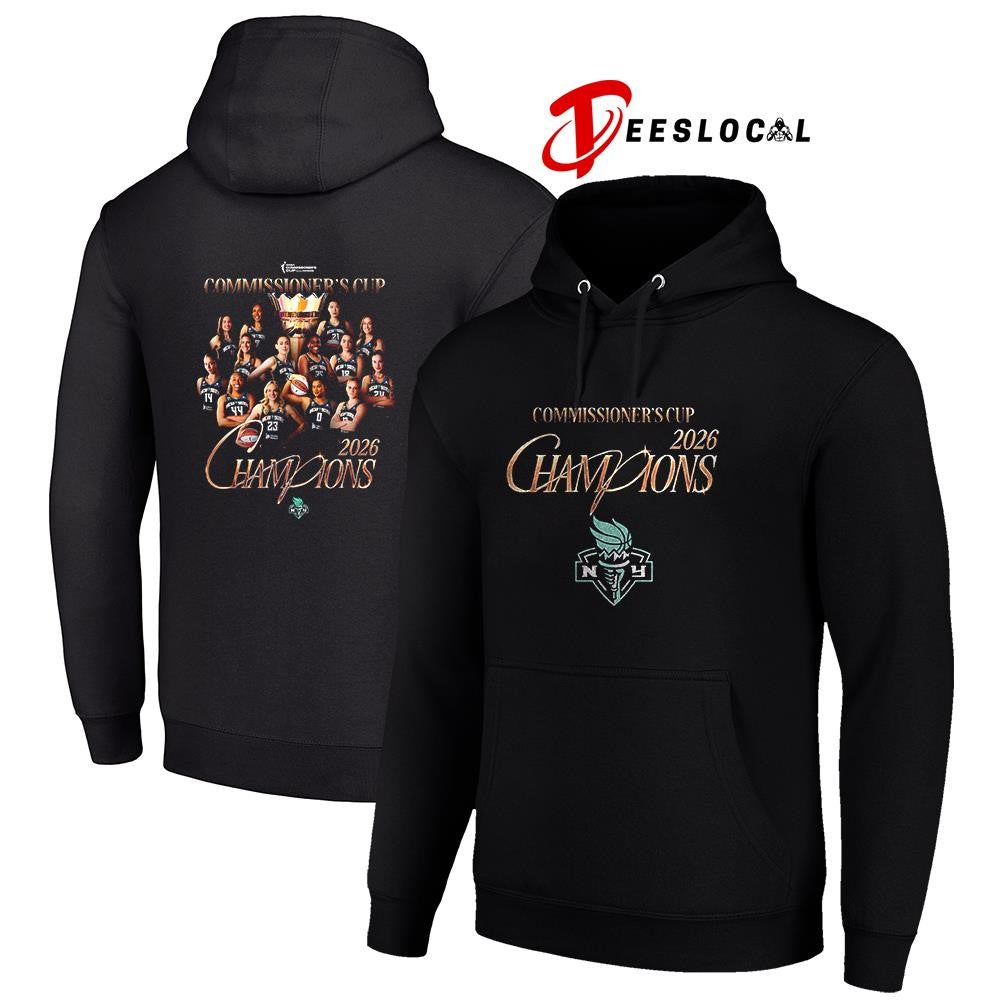 New York Liberty WNBA Champions Commissioner’s cup graphic shirt