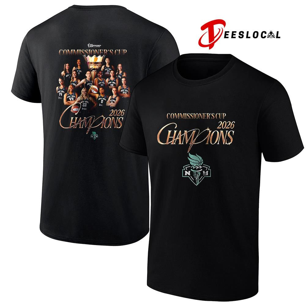New York Liberty WNBA Champions Commissioner’s cup graphic shirt
