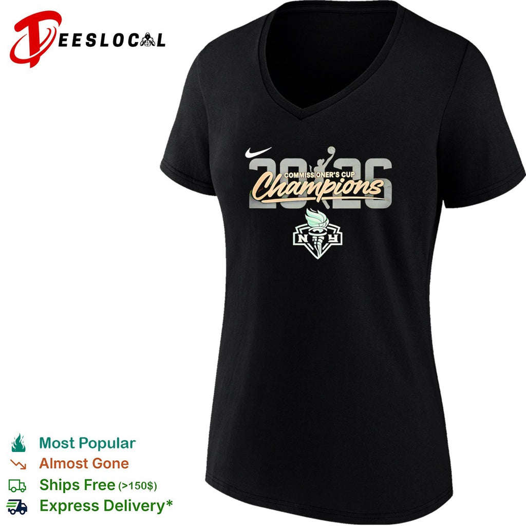 New York Liberty WNBA torch 2026 commissioners cup champions shirt