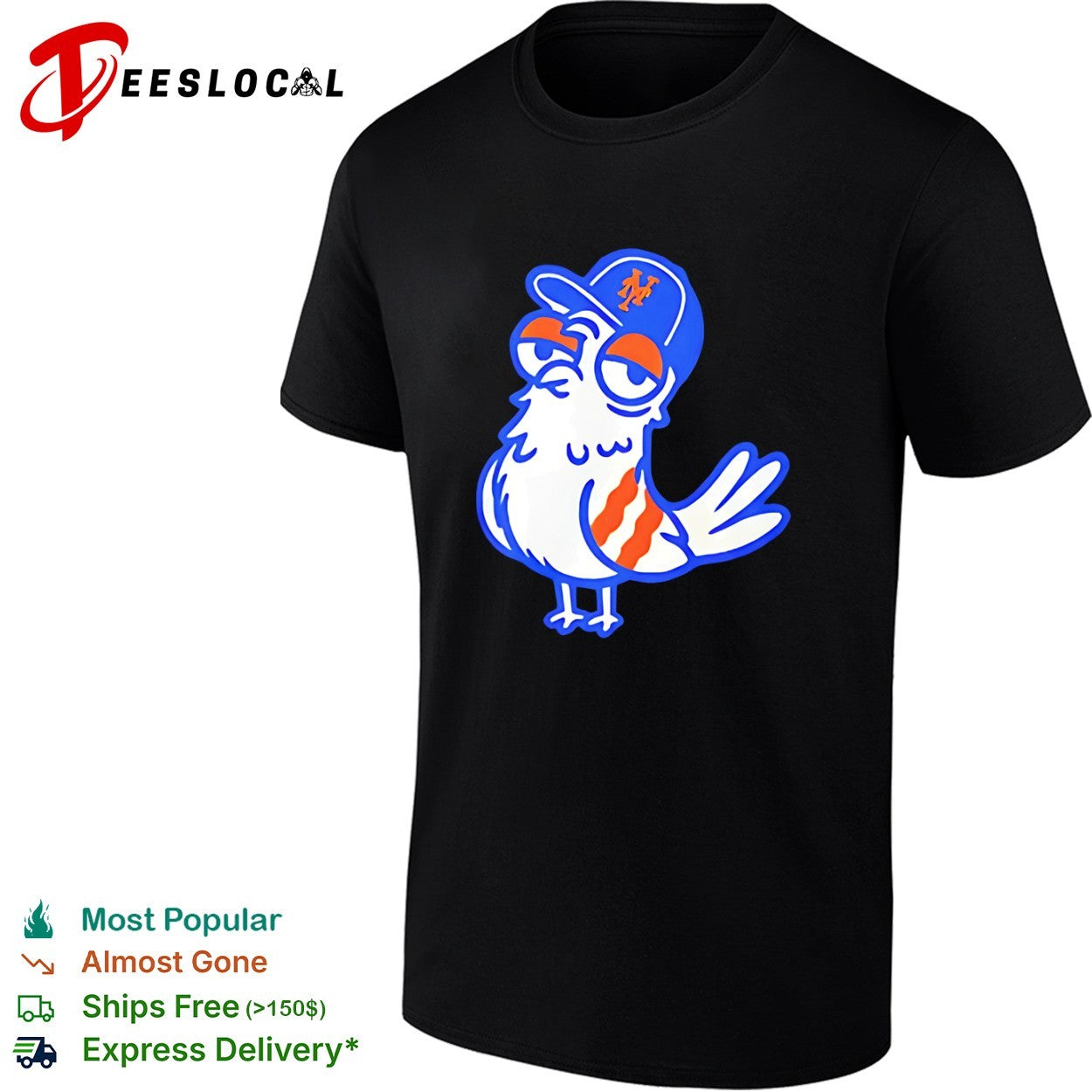 New York Mets Mascot Pigeon Cartoon shirt
