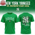 New York Yankees Happy St. Patrick’s Day 2026 Logo Two Sided Hoodie T-Shirt