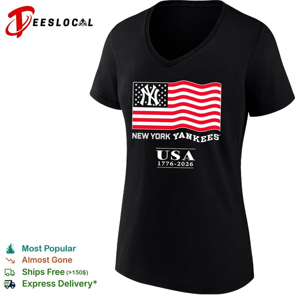 New York Yankees USA 1776 2026 American Flag Patriotic Celebration shirt