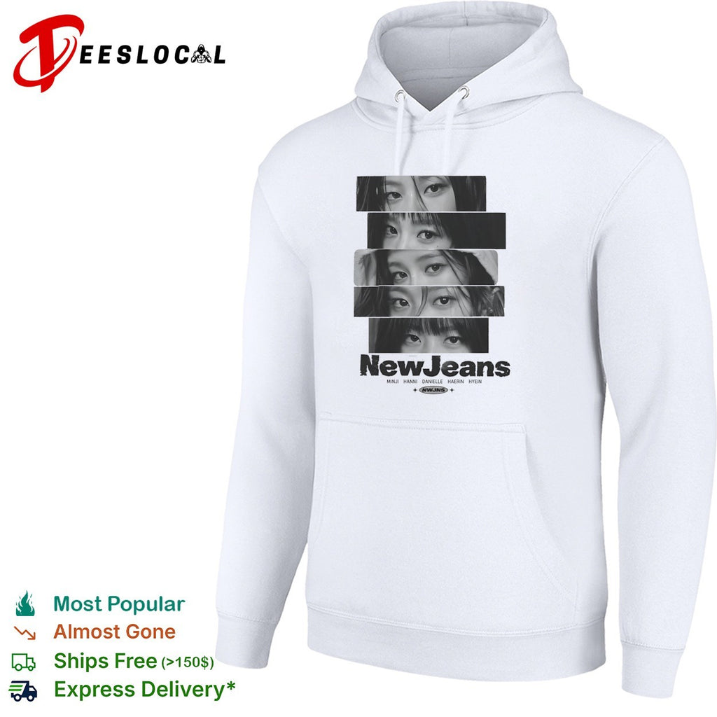 NewJeans Minji Hanni Danielle Haerin Hyein NWJNS band shirt