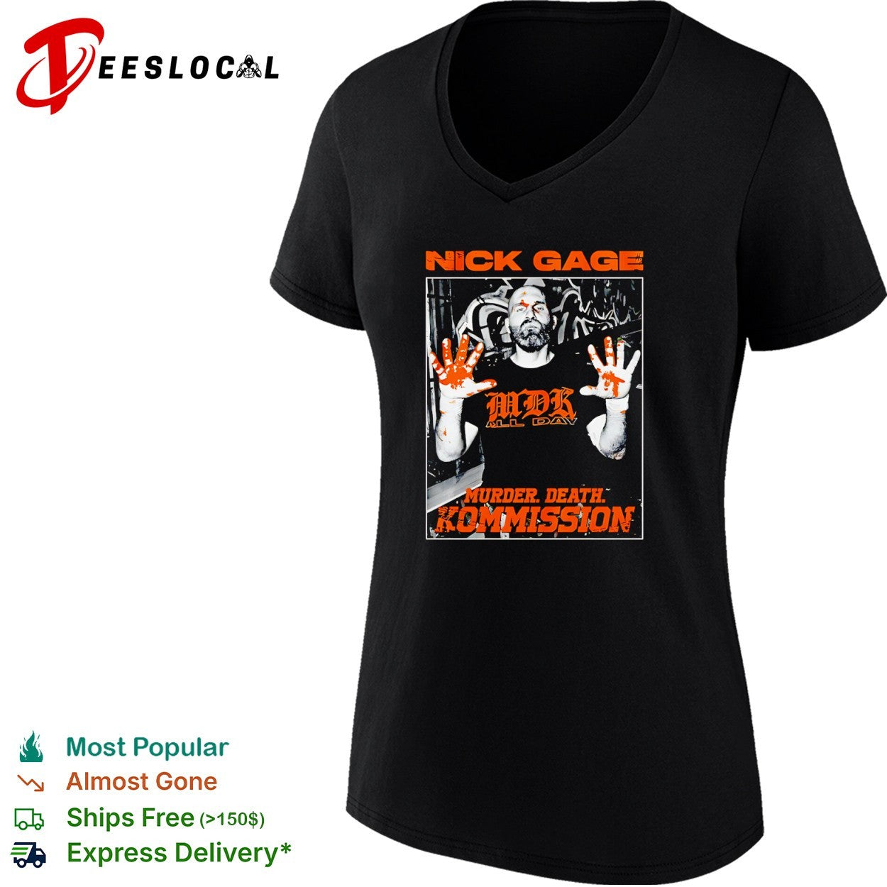 Nick Gage MDK all day Murder Death Kommission shirt