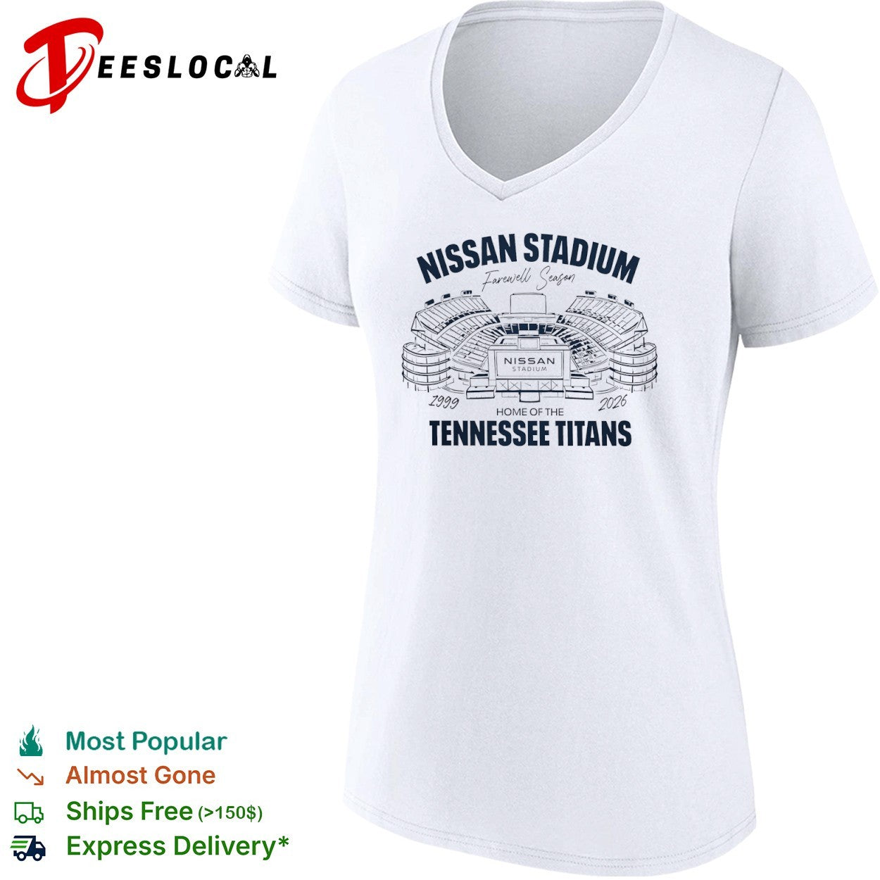 Nissan Stadium Farewell Season 1999 2026 Home of the Tennessee Titans shirt