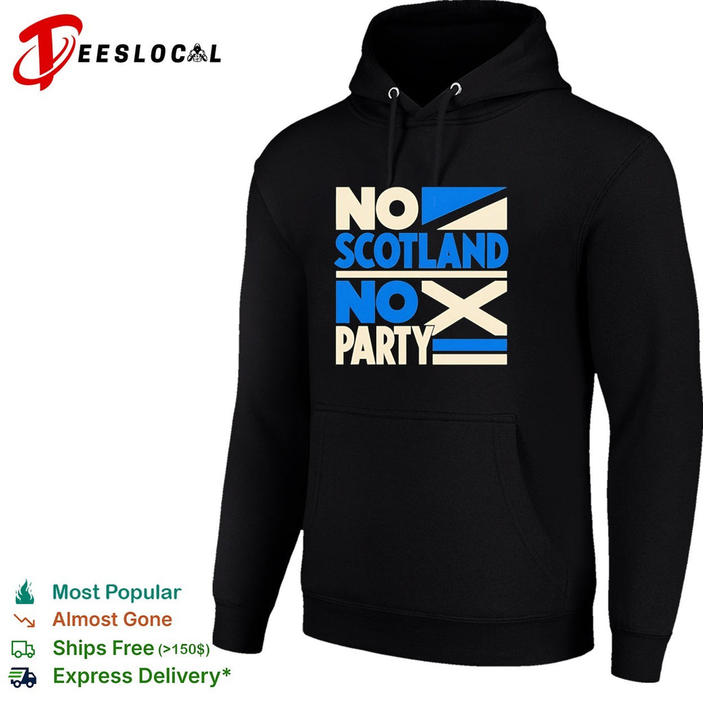 No Scotland No Party Scottish Football retro shirt