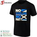 No Scotland No Party Scottish Football retro shirt