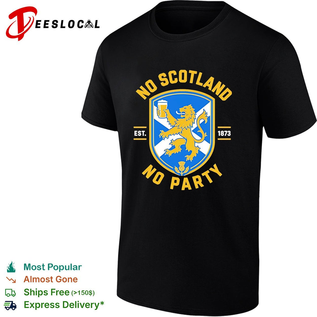 No Scotland No Party est 1873 Football vintage shirt