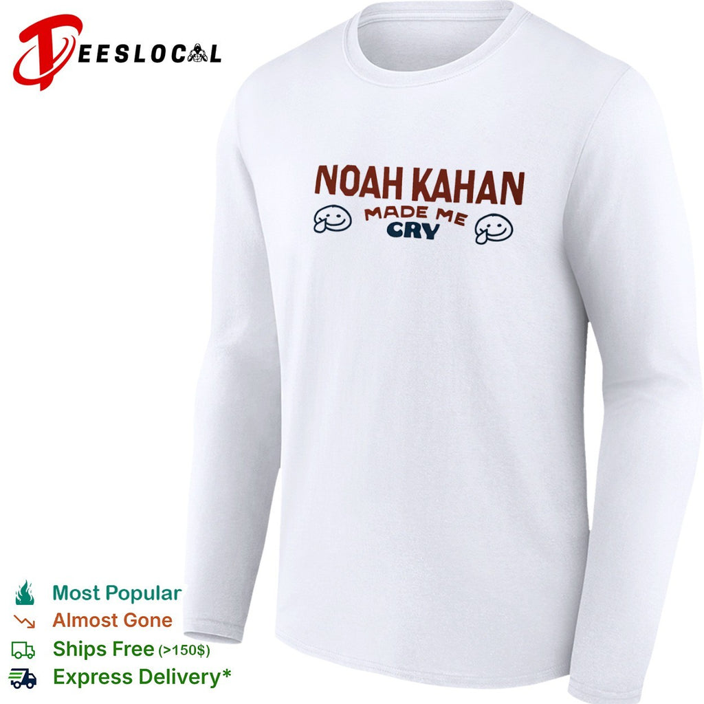 Noah Kahan Made Me Cry Smiley Face Shirt