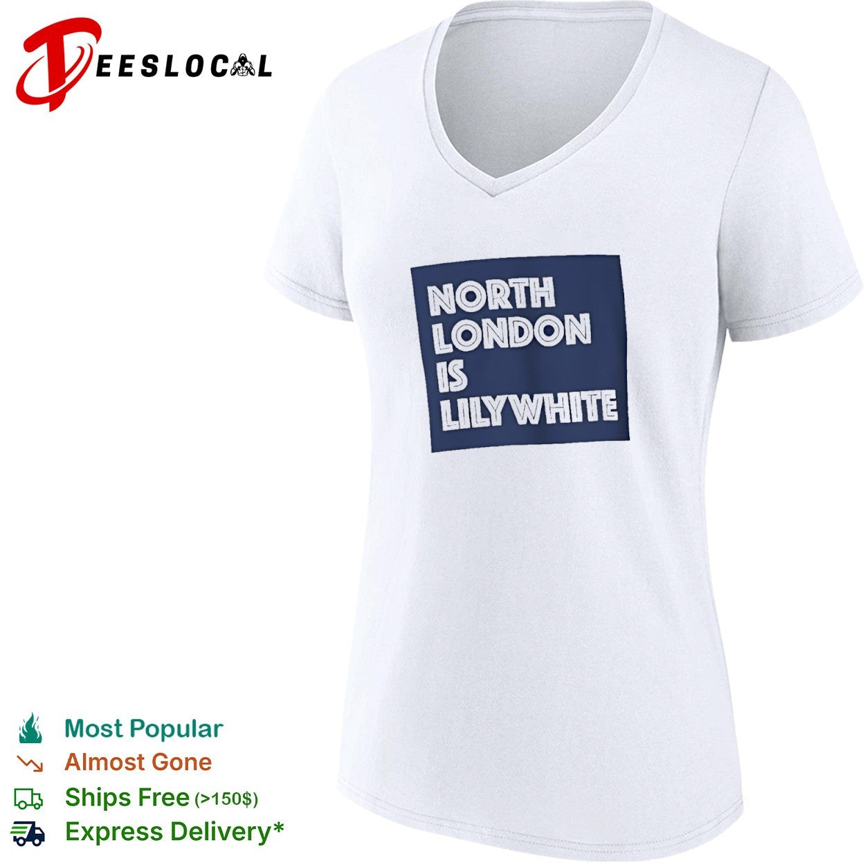 North London is Lilywhite Tottenham Hotspur Football Club shirt