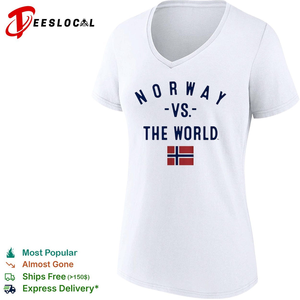 Norway vs the World with Norway Flag shirt