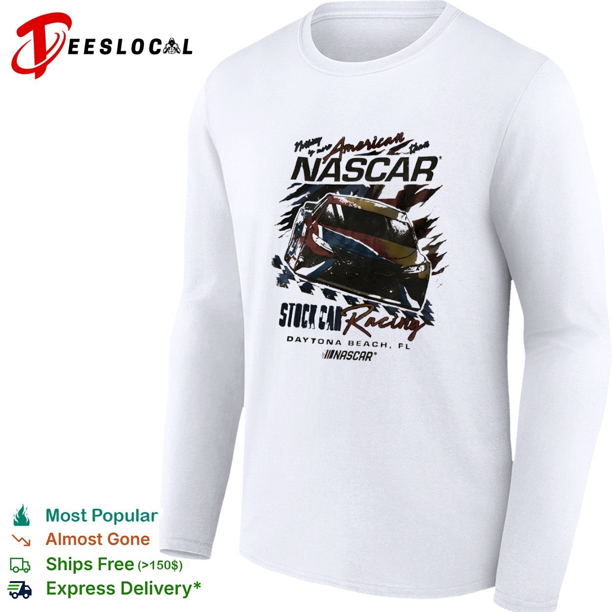 Nothing is more American than NASCAR Stock Car Racing Daytona Beach FL shirt