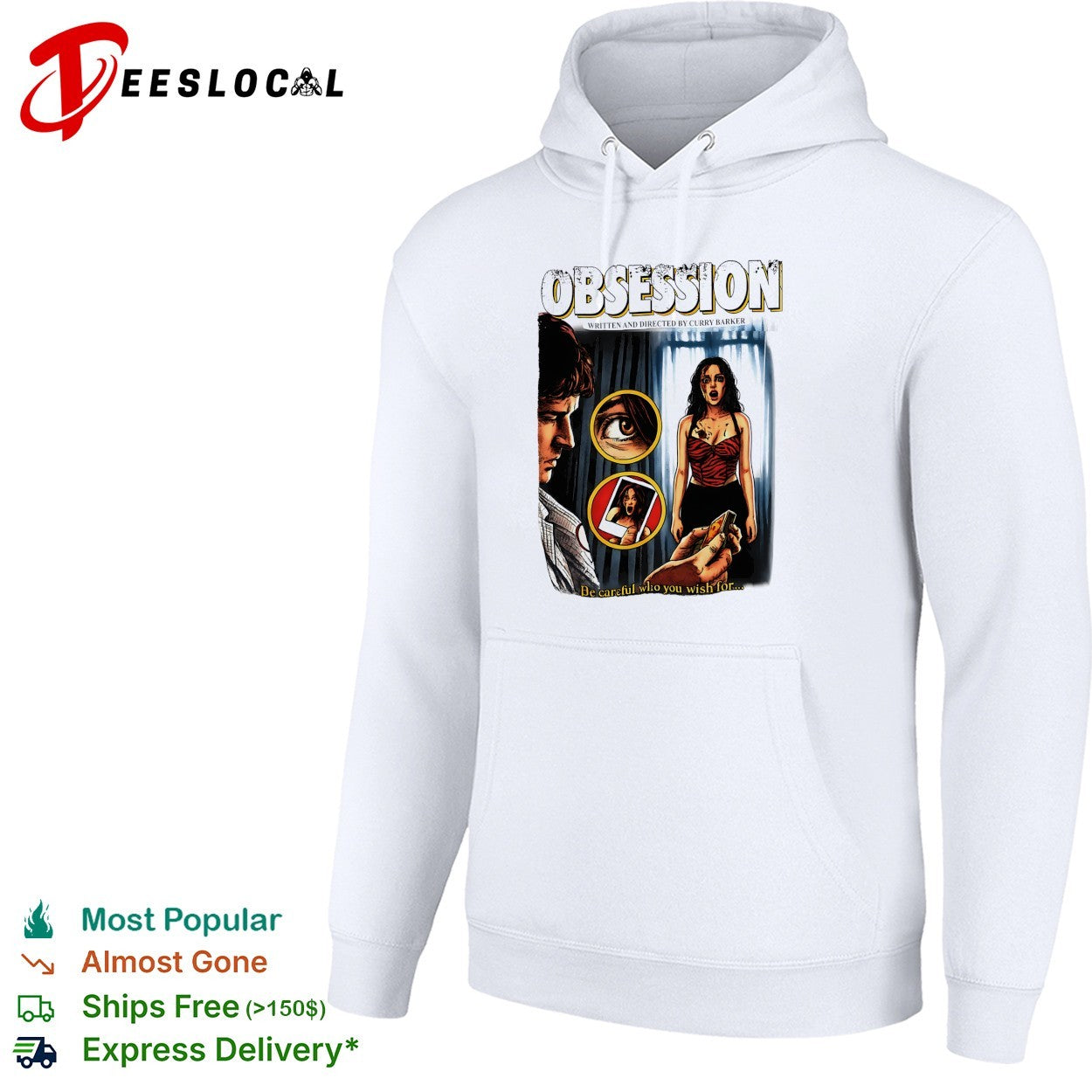 Obsession horror movie poster be careful who you wish for shirt