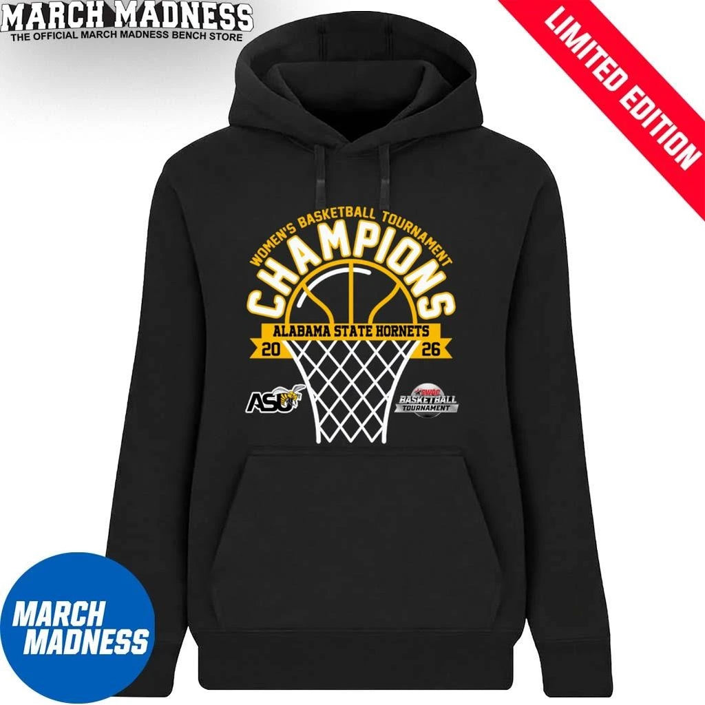 Official Alabama State Hornets 2026 SWAC Women’s Basketball Tournament Champions Shirt