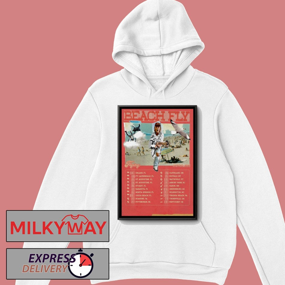 Beach Fly Flying Tour Spring 2026 Poster shirt