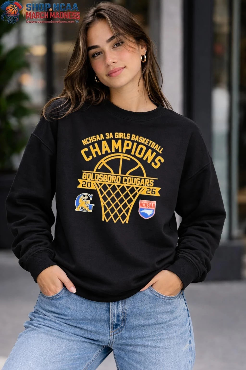 Official Cougars NCHSAA 3A Girls Champions 2026 Shirt Goldsboro Cougars Shirt