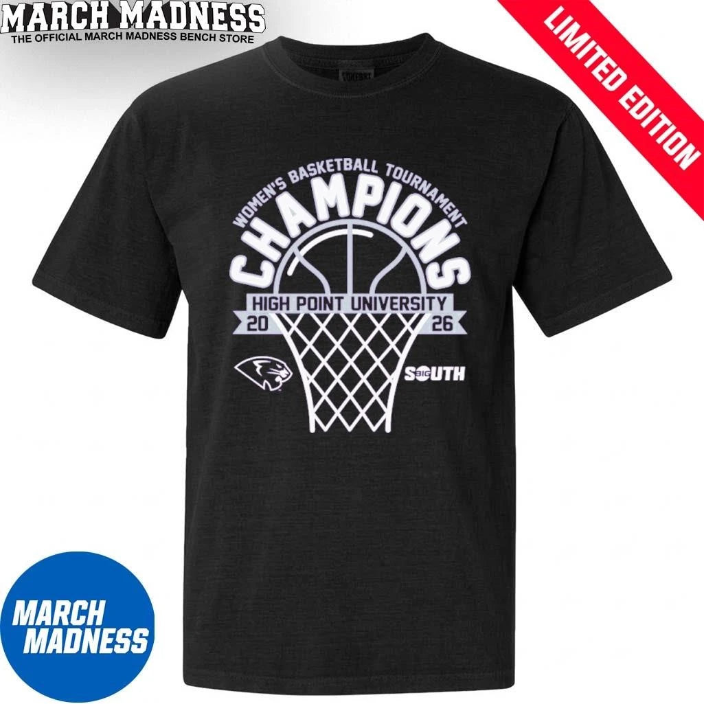 Official High Point Women’s Basketball Big South Tournament Champions T-Shirt