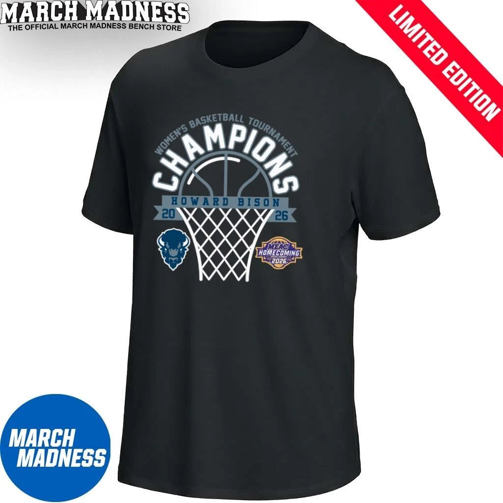 Official Howard Bison 2026 MEAC Women’s Basketball Tournament Champions Shirt