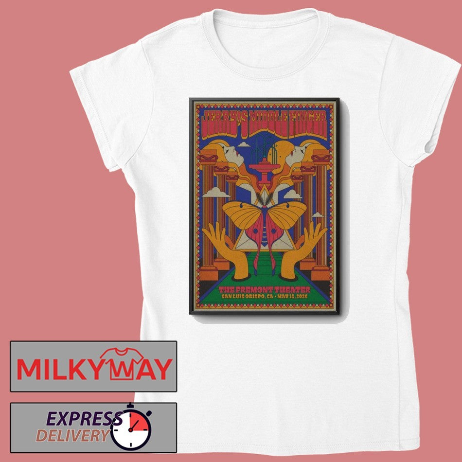 LIMITED May 15 2026 Jerry’s Middle Finger San Luis Obispo Poster shirt