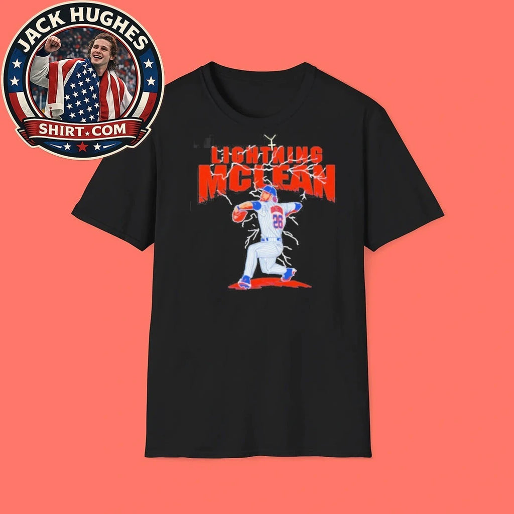Official Lightning Mclean Nolan Mclean Baseball Pitcher Action Shirt