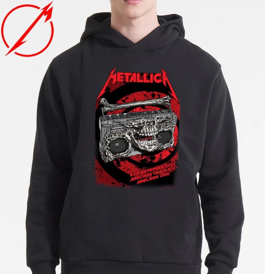 Official Metallica M72 Adelaide Official Poster By Glenno Smith On November 5th 2025 For Adelaide Australia At Adelaide Oval T-Shirt