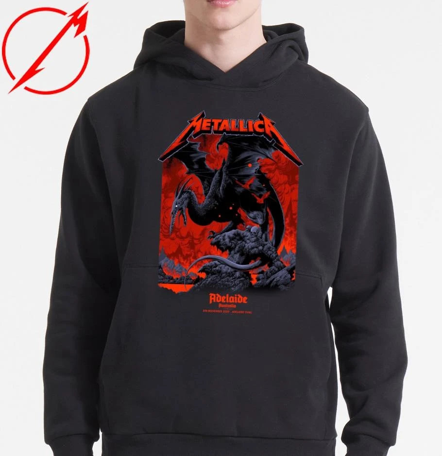 Official Metallica M72 Adelaide Pop-Up T-Shirt Ken Adelaide Australia Oval Taylor Design T-Shirt