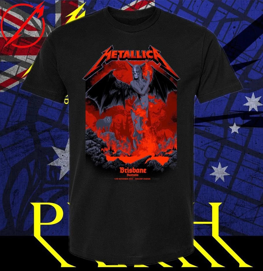 Official Metallica M72 Brisbane Australia Pop Up Shop Limited T-Shirt