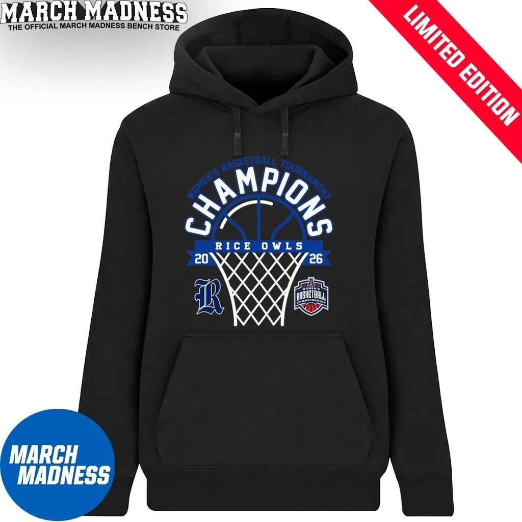 Official Rice Owls 2026 American Conference Women’s Basketball Tournament Champions Shirt