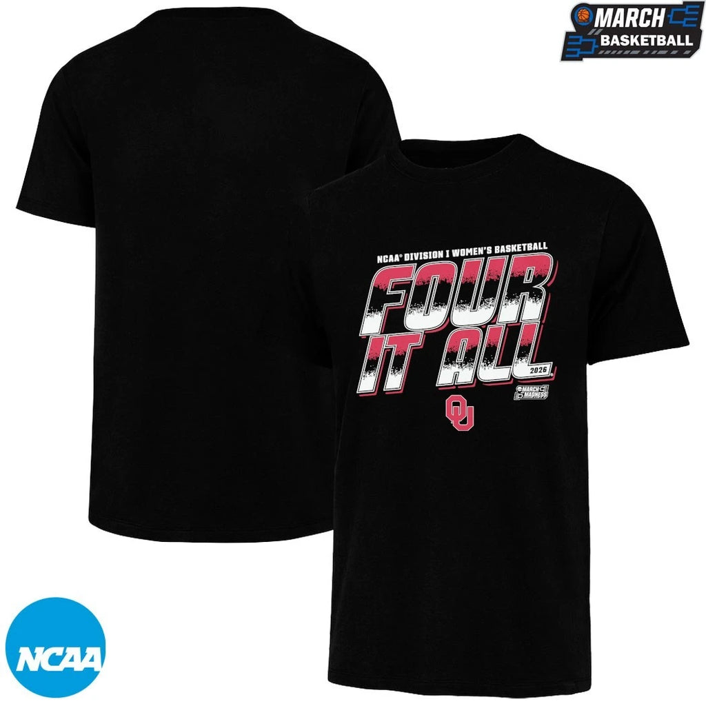 Oklahoma Sooners Four It All NCAA Women’s Basketball March Madness 2026 T-shirts