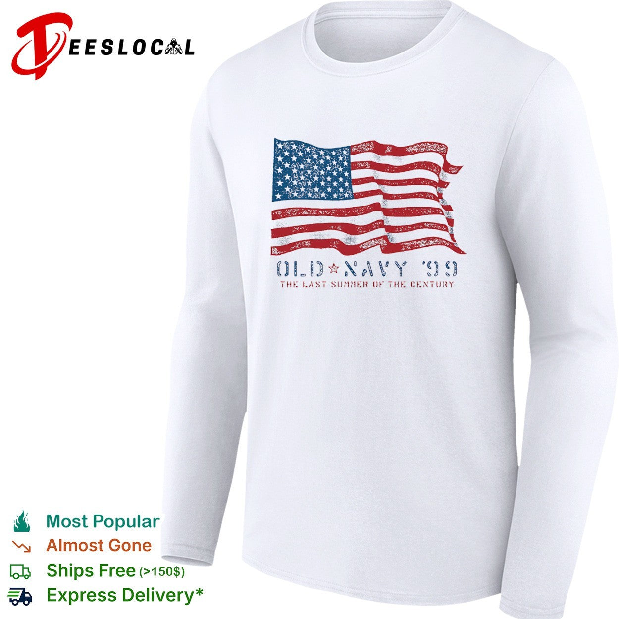 Old Navy 99 The Last Summer of the Century American Flag shirt