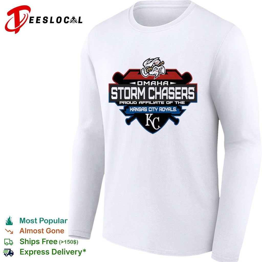 Omaha Storm Chasers Kansas City Royals affiliate shield shirt
