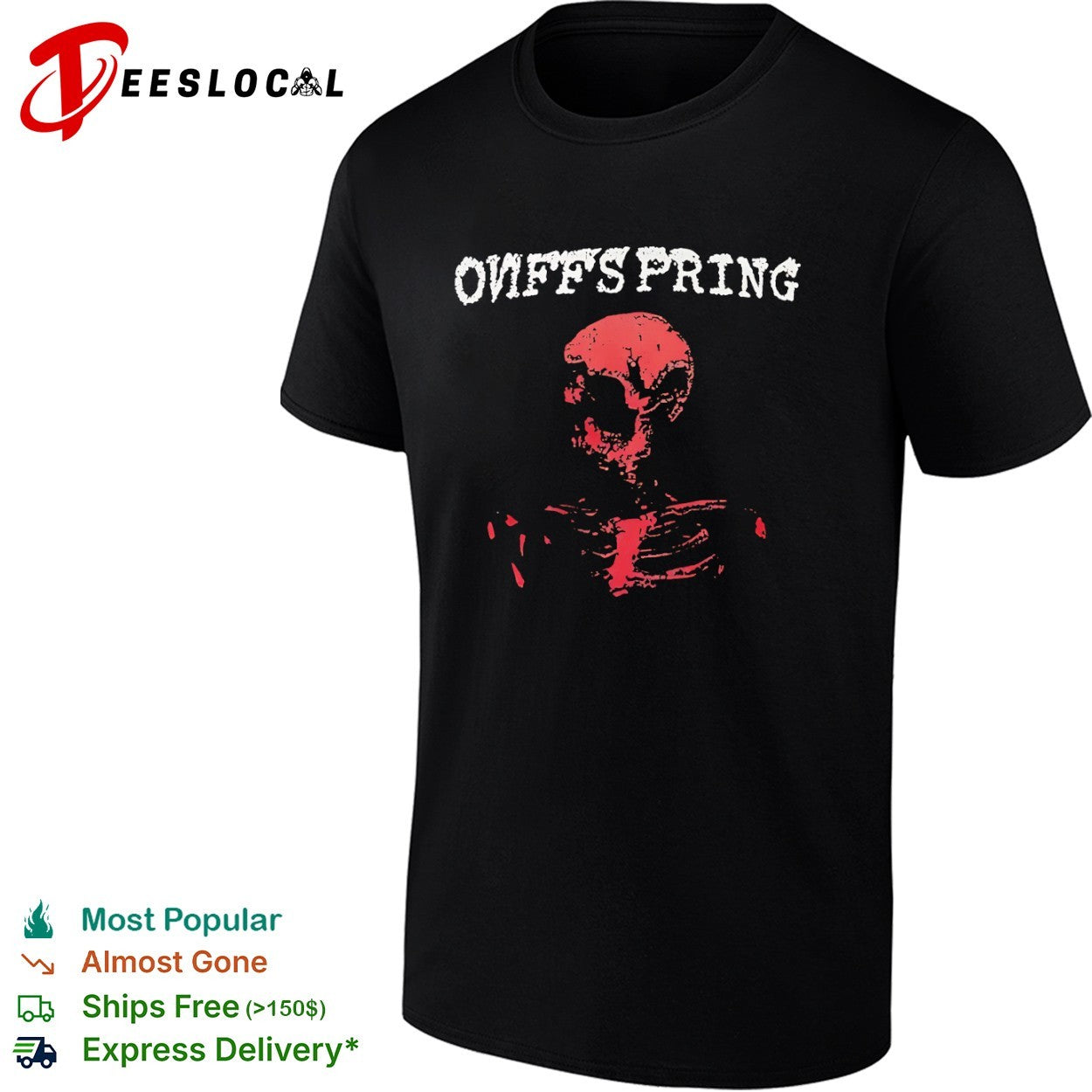 Onffspring Red Skeleton shirt