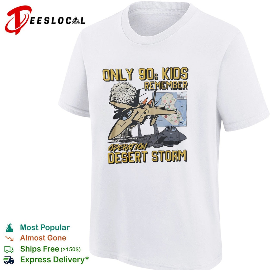 Only 90s kids remember Operation Desert Storm fighter jets shirt