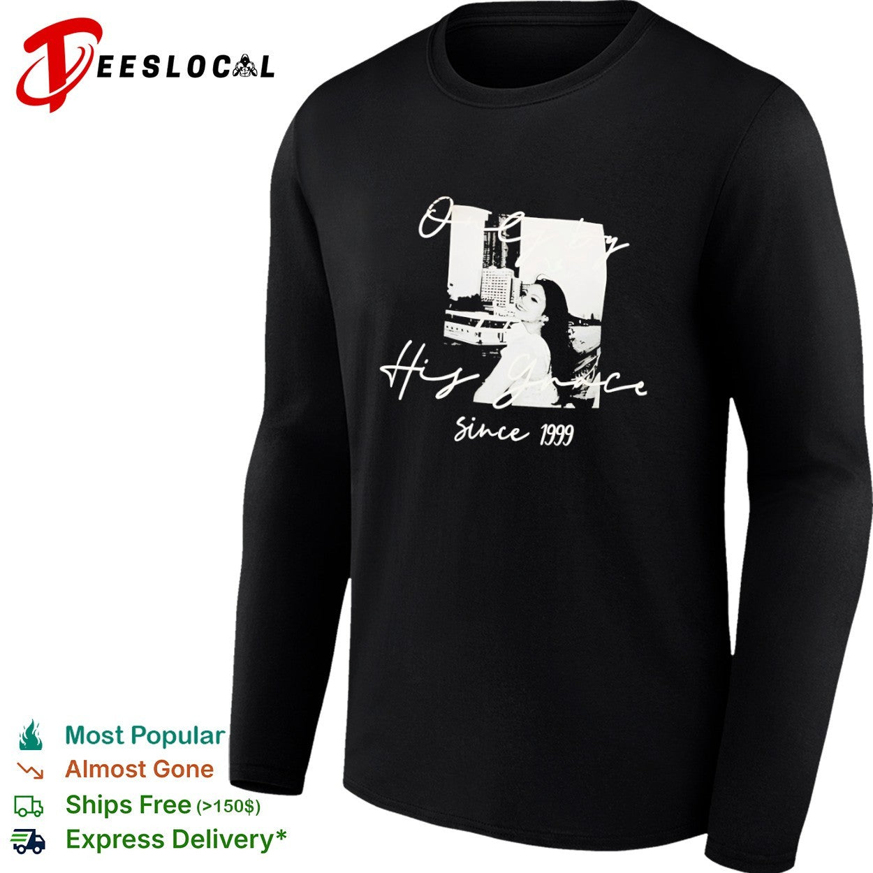 Only by His grace since 1999 personalized photo shirt