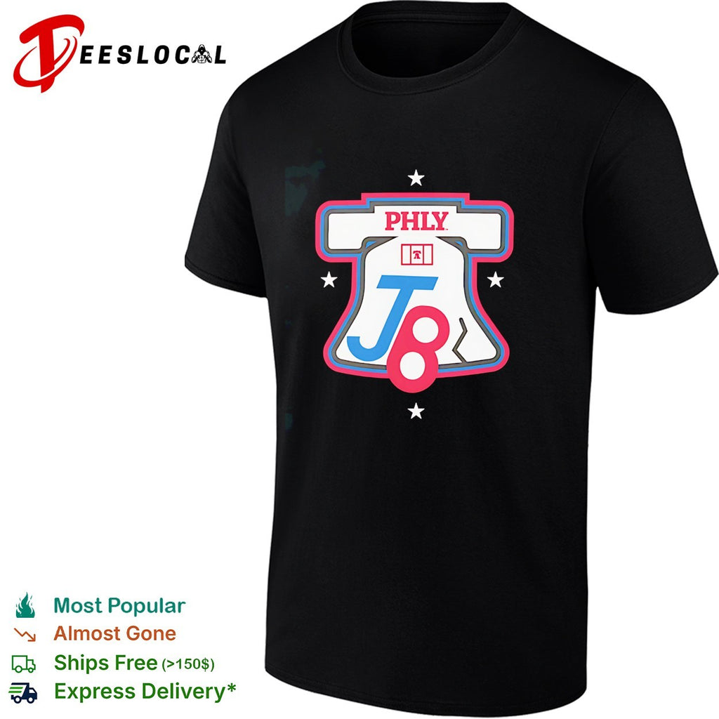 PHLY J8 Liberty Bell Philadelphia Phillies badge shirt
