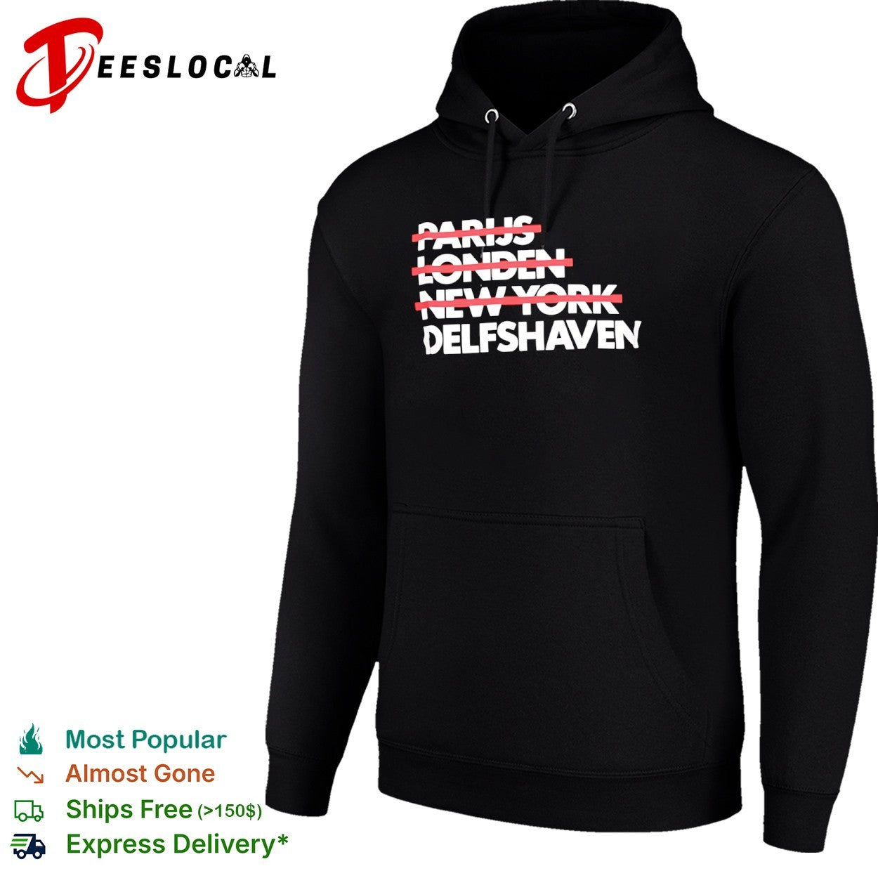 Parijs Londen New York Delfshaven Shirt