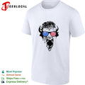 Patriotic Buffalo USA flag American Red White Blue sunglasses shirt