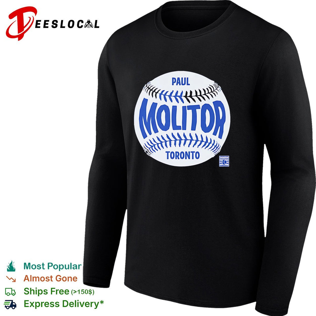 Paul Molitor Toronto Blue Jays baseball vintage shirt