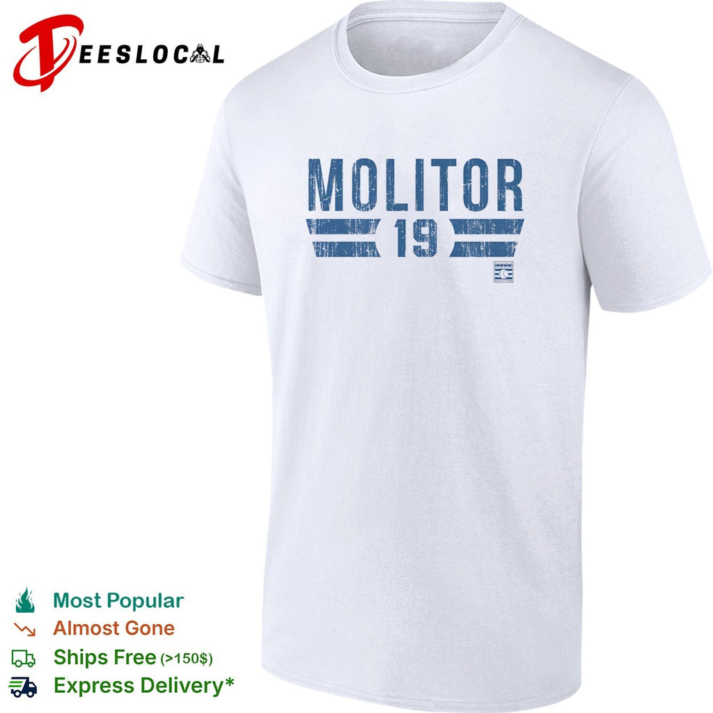 Paul Molitor number 19 Toronto Blue Jays baseball vintage shirt