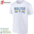 Paul Molitor number 4 Milwaukee Brewers baseball retro shirt