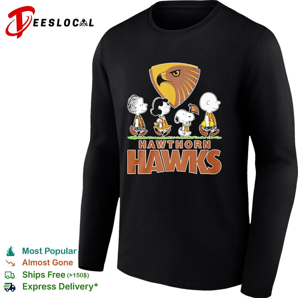 Peanuts characters Hawthorn Hawks shirt