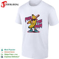 Peel the pain banana character holding baseball bat shirt