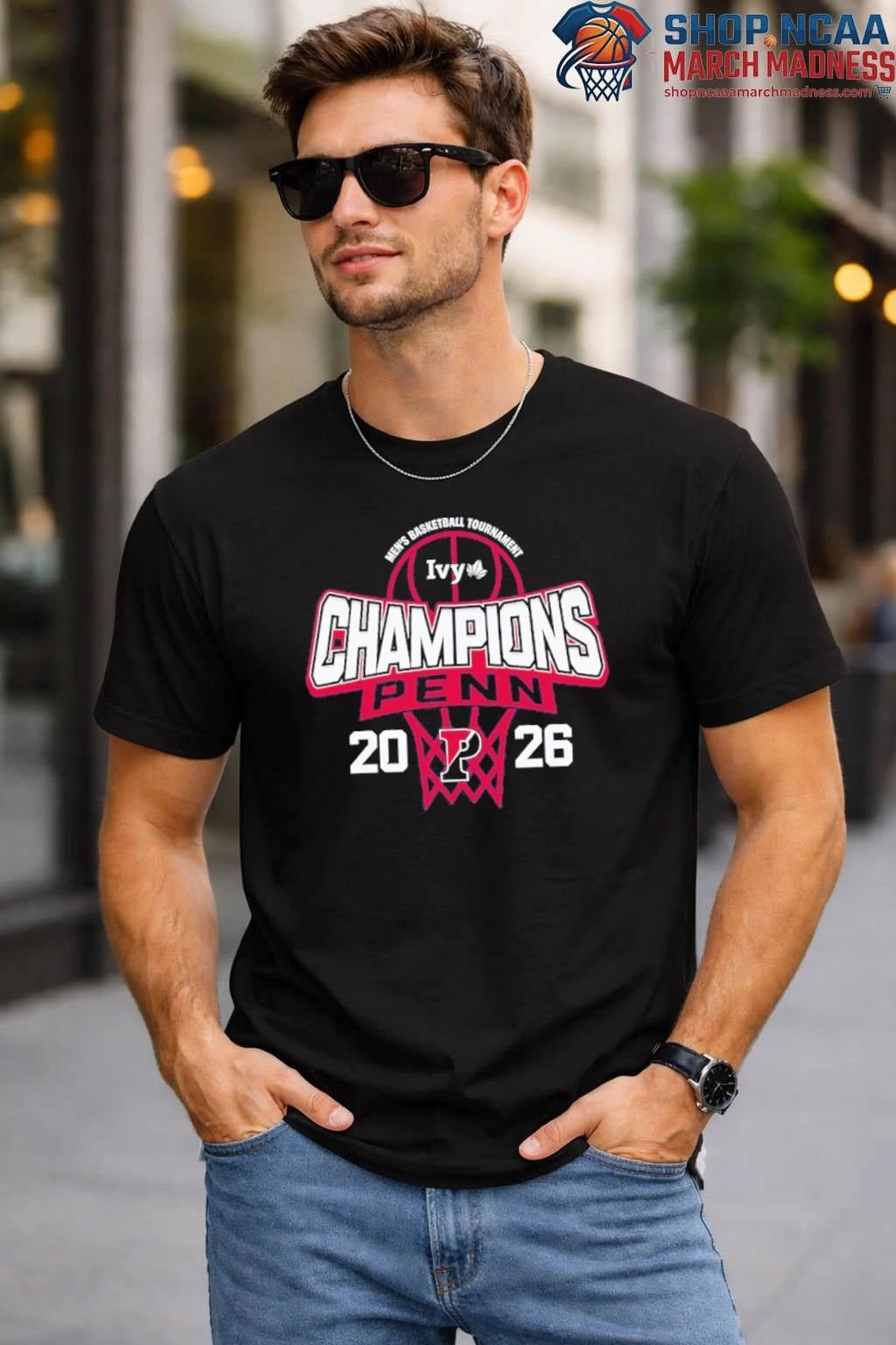 Pennsylvania Quakers Men’s Basketball 2026 Ivy League Tournament Champions T-Shirt
