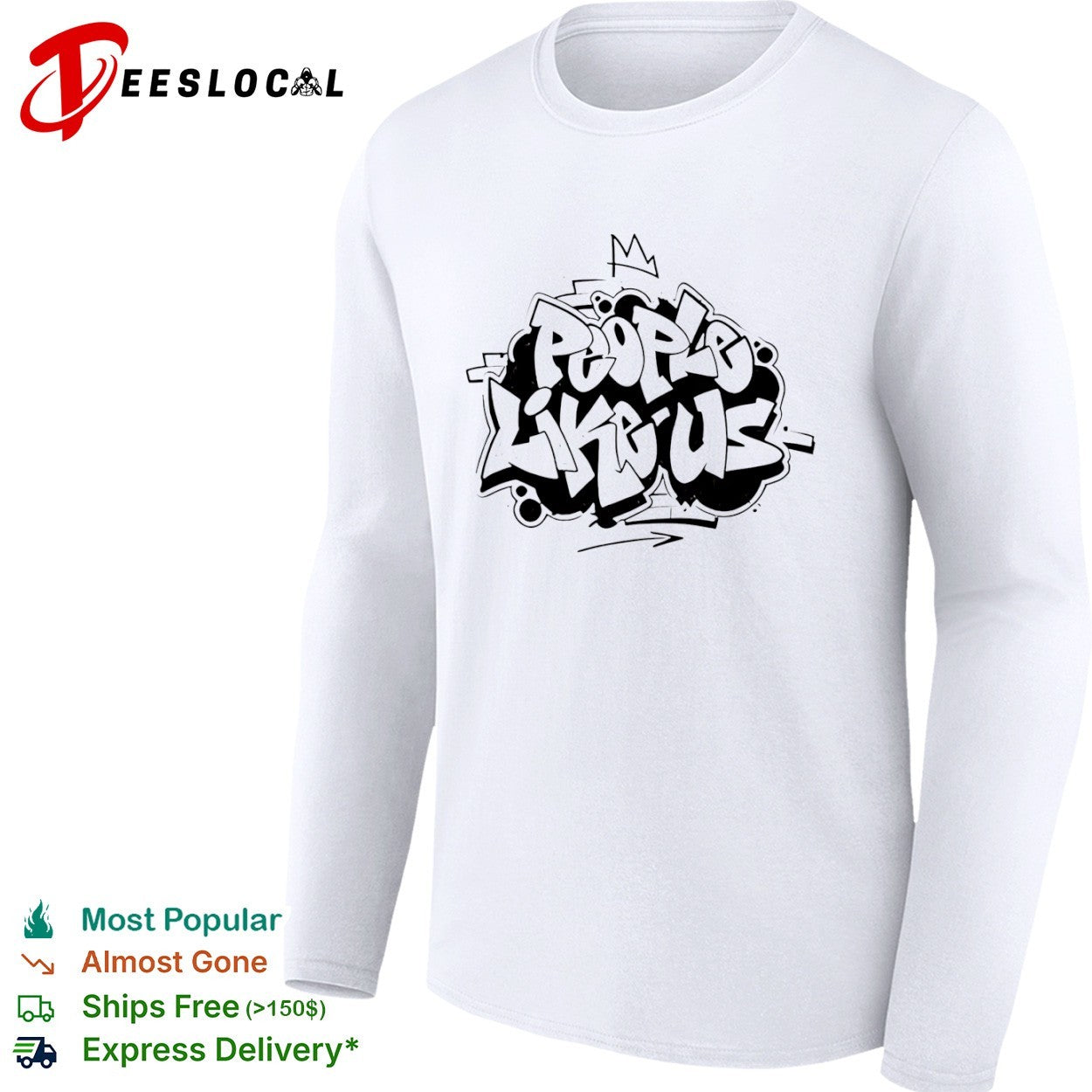 People Like Us Graffiti Crown Shirt