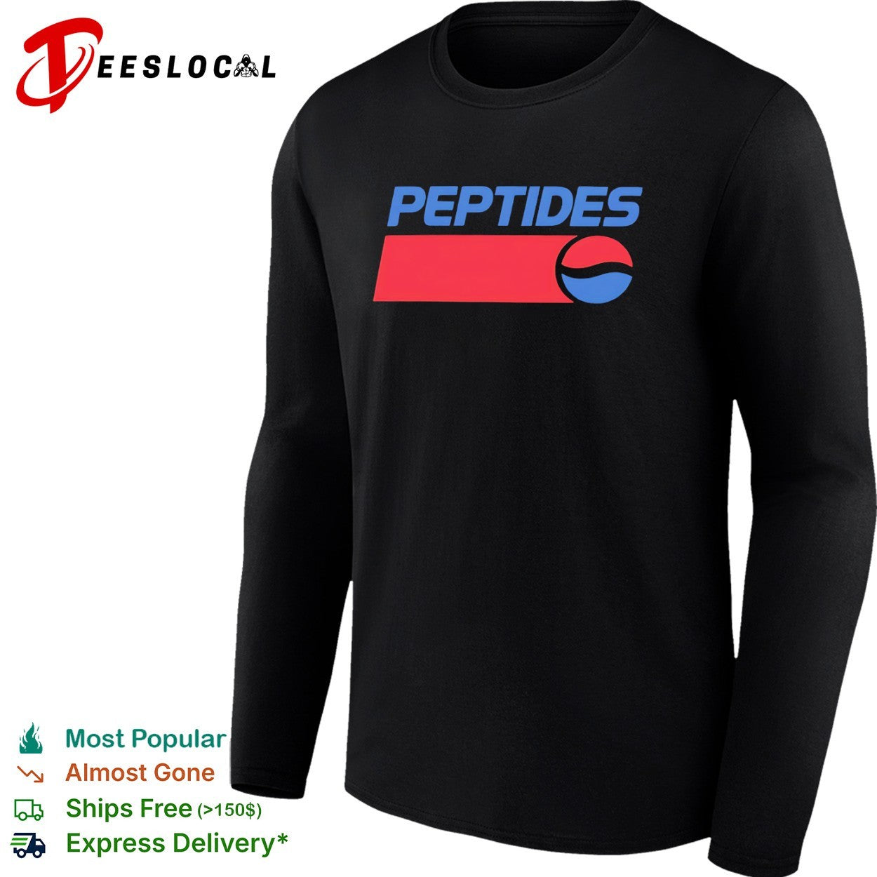 Peptides Pepsi Parody Logo shirt