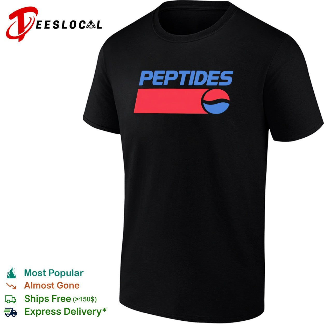 Peptides Pepsi Parody Logo shirt